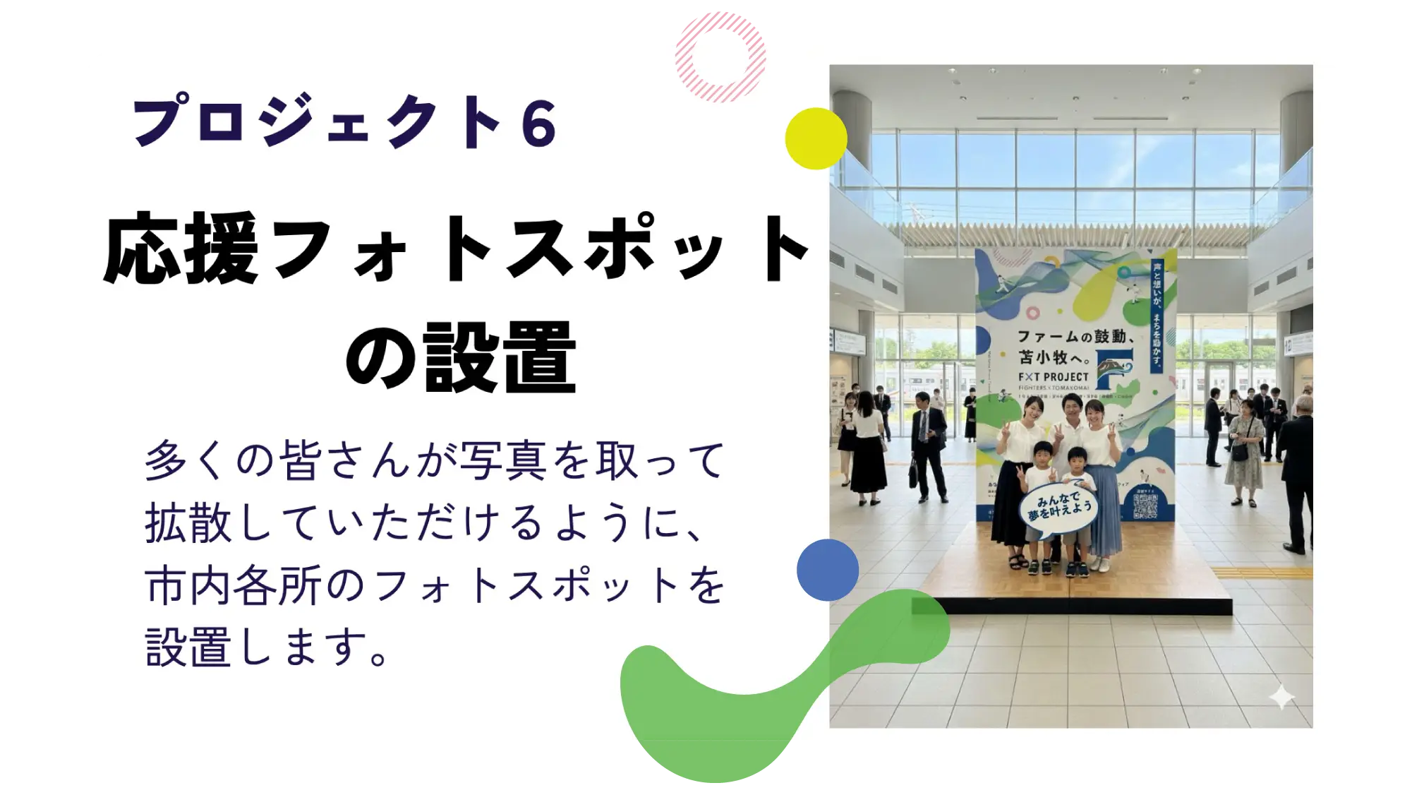 応援フォトスポットの設置